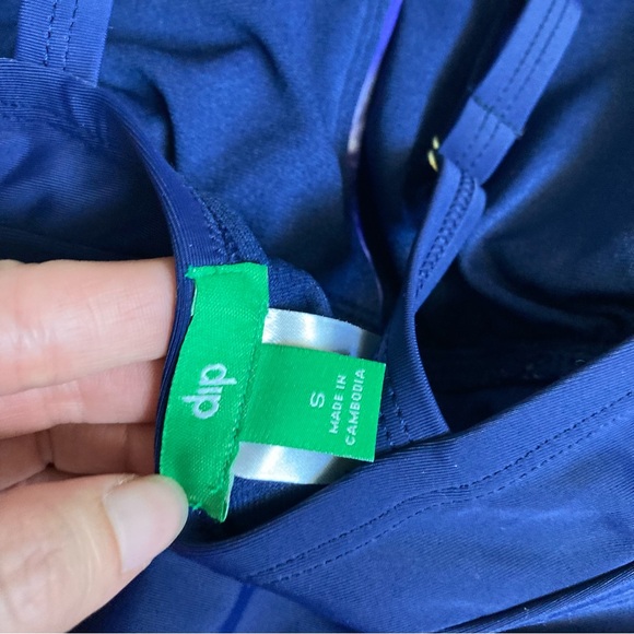 Blue Tie Dye High Neck Wrap One Piece Swimsuit - Picture 8 of 8